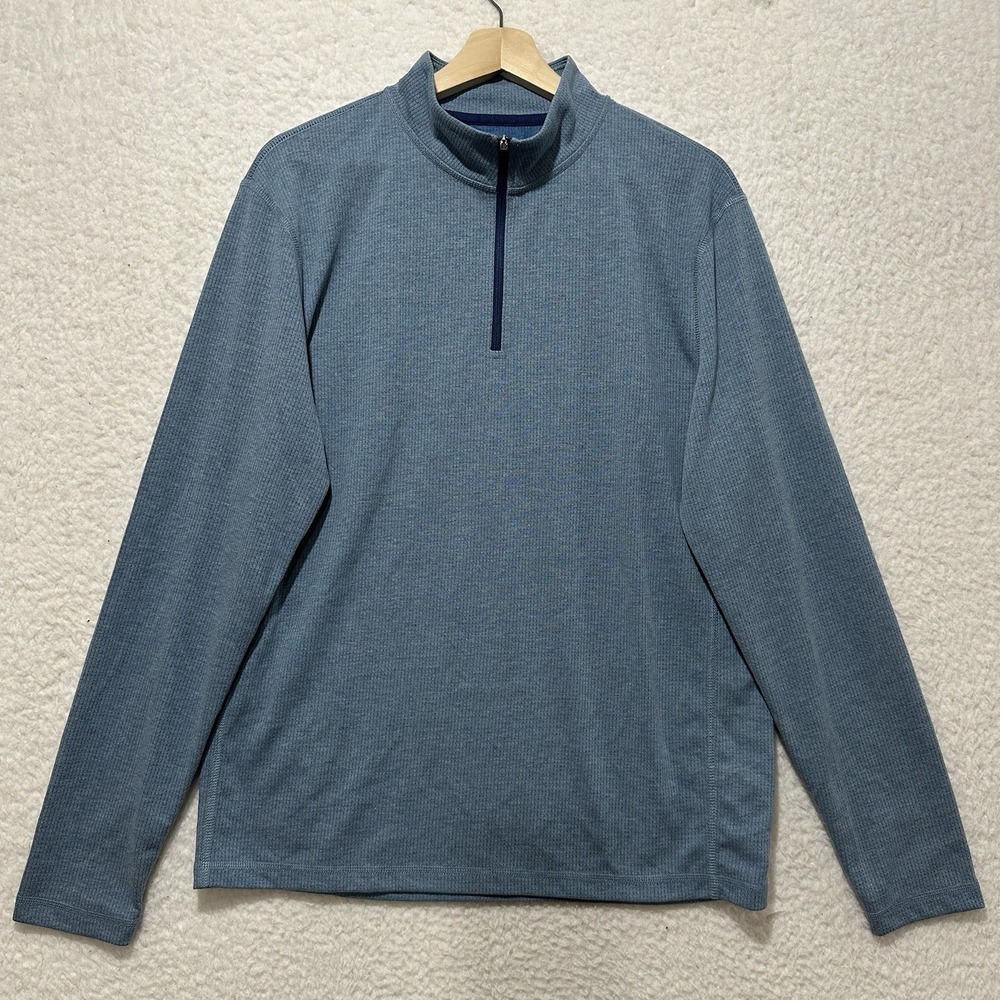 J Crew Performance 1/4 Zip Pullover Mens Mock Collar Long Sleeve Size Medium NWT